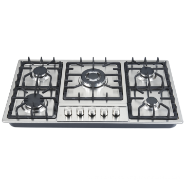 Built in gas hob with 5 burners
